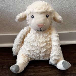 First Impressions Lamb Sheep Plush Cream Stuffed Animal Soft Lovey Toy 12”